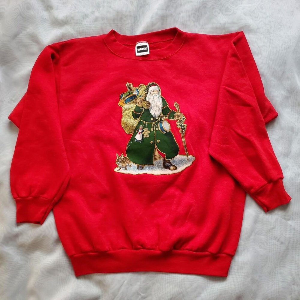 Vintage Tultex Santa Christmas Sweatshirt